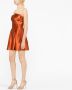 Alberta Ferretti Mini-jurk met satijnen afwerking Oranje - Thumbnail 2