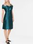 Alberta Ferretti Mini-jurk met V-hals Blauw - Thumbnail 2