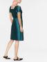 Alberta Ferretti Mini-jurk met V-hals Blauw - Thumbnail 4