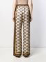 Alberta Ferretti Palazzo broek met logoprint Beige - Thumbnail 4