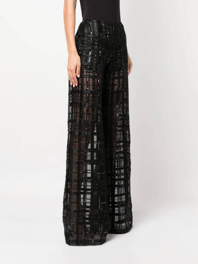 Alberta Ferretti Palazzo broek Zwart