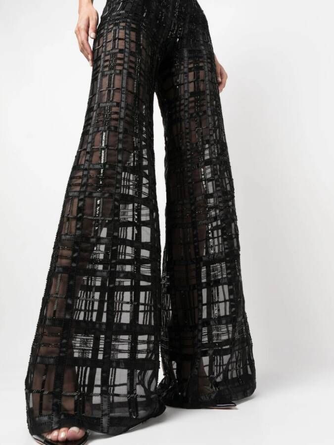 Alberta Ferretti Palazzo broek Zwart