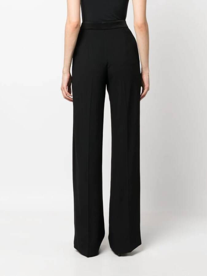 Alberta Ferretti Pantalon met wijde pijpen Zwart