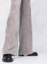 Alberta Ferretti Ribfluwelen broek Grijs - Thumbnail 3