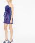 Alberta Ferretti Geplooide mini-jurk Blauw - Thumbnail 3