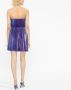 Alberta Ferretti Geplooide mini-jurk Blauw - Thumbnail 4