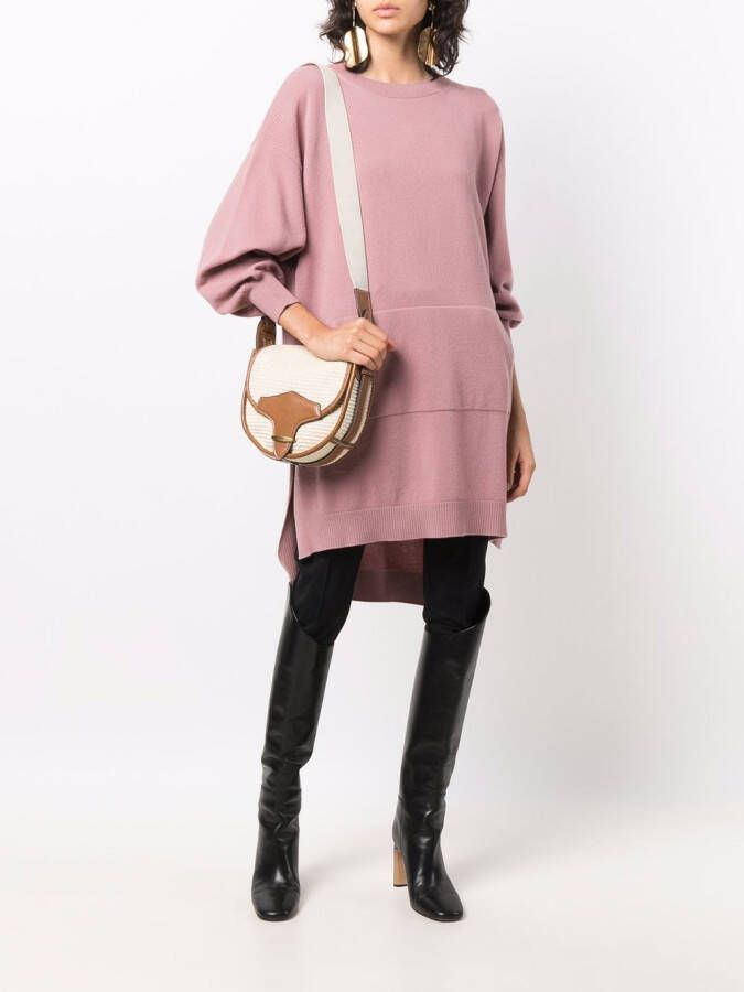 Alberta Ferretti Ruimvallende trui Roze