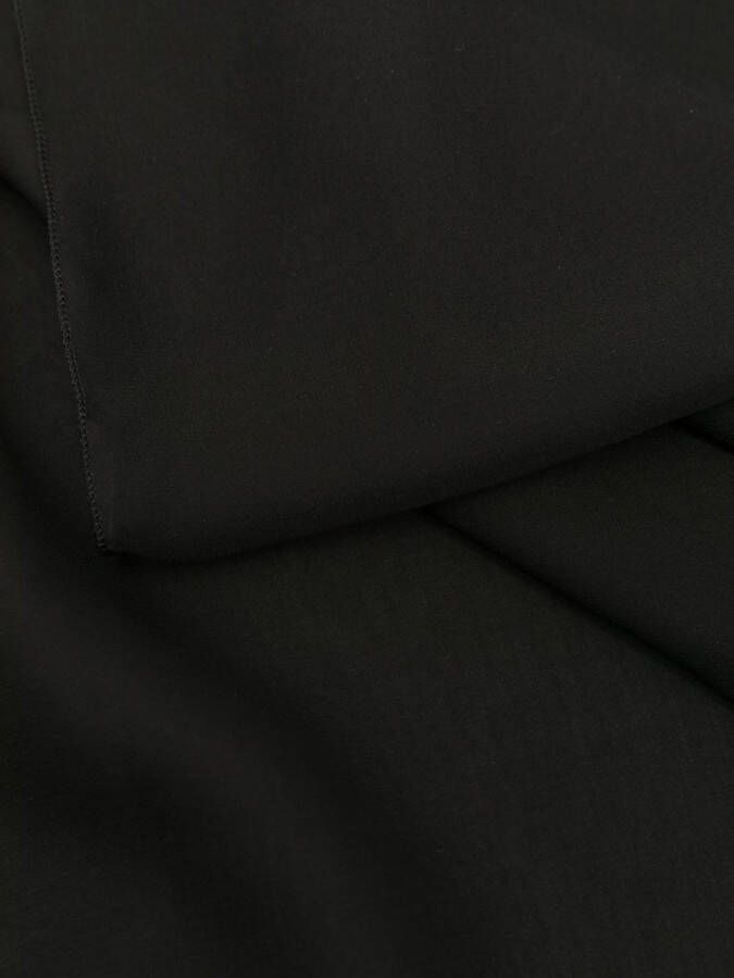 Alberta Ferretti Semi-doorzichtige sjaal Zwart