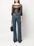 Alberta Ferretti Semi-doorzichtige top Zwart - Thumbnail 2