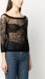 Alberta Ferretti Semi-doorzichtige top Zwart - Thumbnail 3