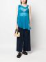 Alberta Ferretti Semi-doorzichtige blouse Blauw - Thumbnail 2