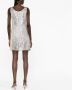 Alberta Ferretti Mini-jurk met pailletten Grijs - Thumbnail 4