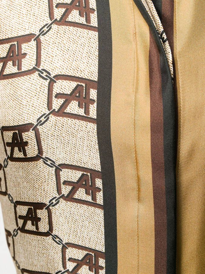 Alberta Ferretti Shirt met logoprint Beige