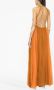 Alberta Ferretti Maxi jurk met geweven vlak Oranje - Thumbnail 3