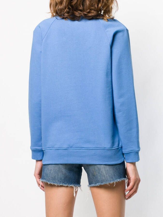 Alberta Ferretti sweater met monday patch Blauw