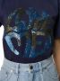 Alberta Ferretti T-shirt met pailletten Blauw - Thumbnail 5