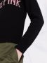 Alberta Ferretti Trui met intarsia tekst Zwart - Thumbnail 3