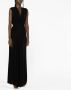 Alberta Ferretti Maxi-jurk met V-hals Zwart - Thumbnail 4