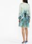 Alberta Ferretti Mini-jurk met bloemenprint Blauw - Thumbnail 4