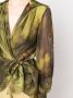 Alberta Ferretti Bloese met wikkeldetail Groen - Thumbnail 5