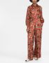 Alberto Biani Broek met dierenprint Rood - Thumbnail 2