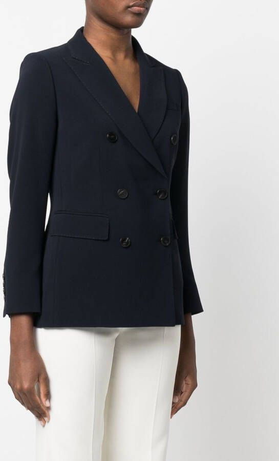 Alberto Biani Blazer met dubbele rij knopen Blauw