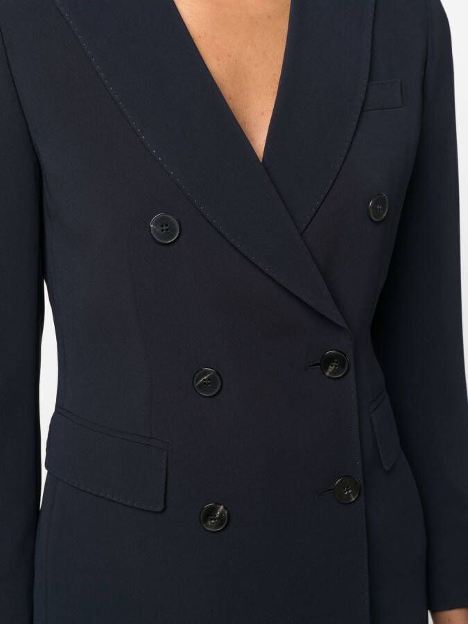Alberto Biani Blazer met dubbele rij knopen Blauw