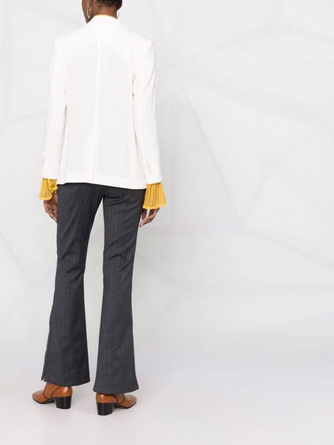 Alberto Biani Blazer met dubbele rij knopen Wit