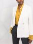 Alberto Biani Blazer met dubbele rij knopen Wit - Thumbnail 5