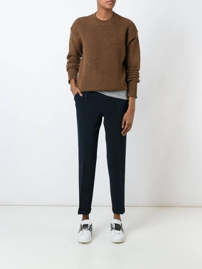 Alberto Biani Straight broek Blauw