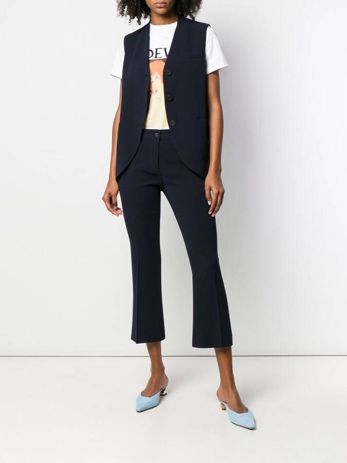Alberto Biani Cropped pantalon Blauw