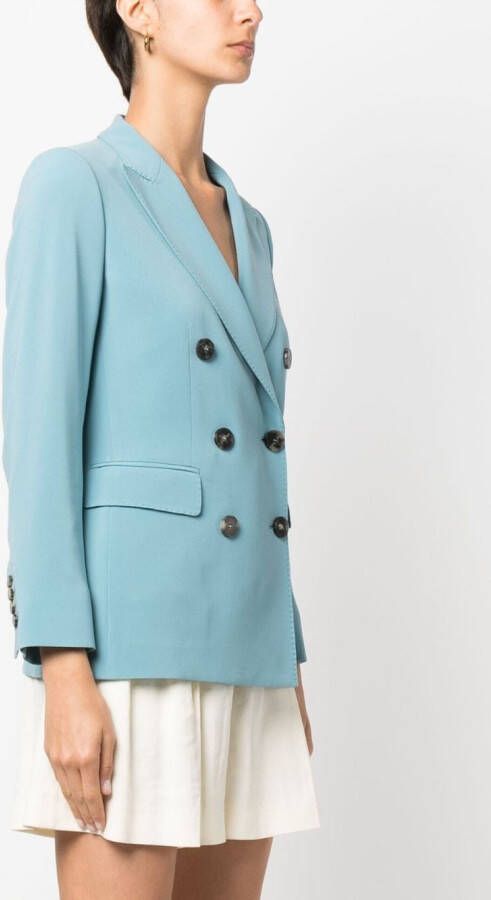 Alberto Biani Blazer met dubbele rij knopen Blauw