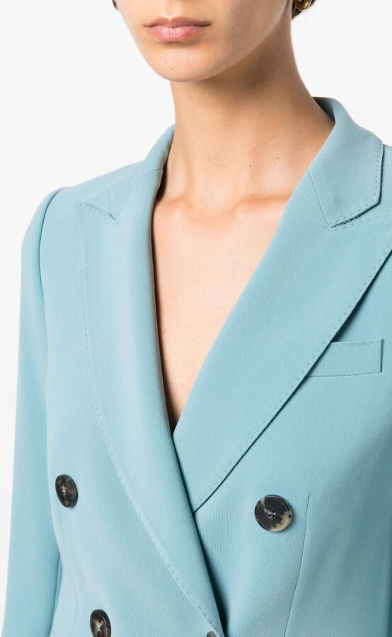 Alberto Biani Blazer met dubbele rij knopen Blauw