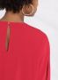 Alberto Biani Gedrapeerde blouse Rood - Thumbnail 3