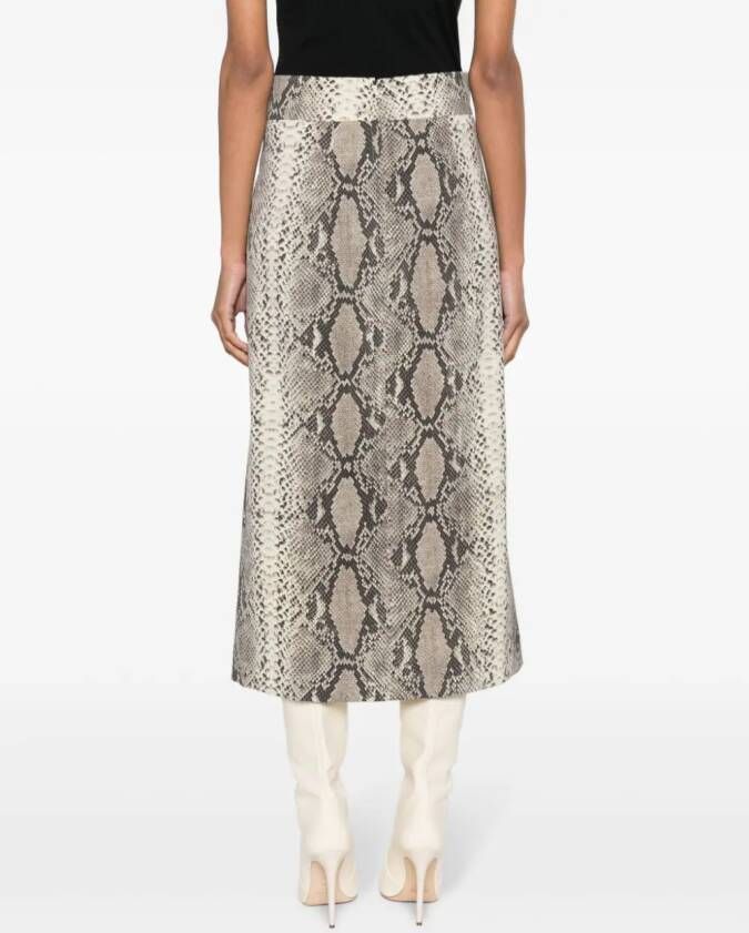 Alberto Biani High waist rok Beige