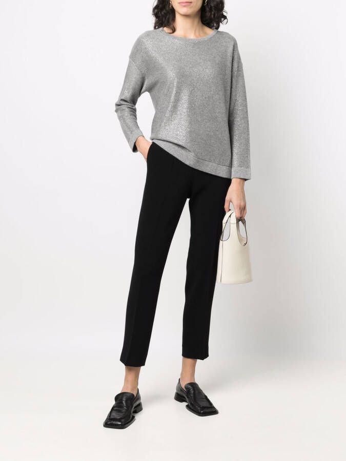 Alberto Biani Cropped pantalon Zwart