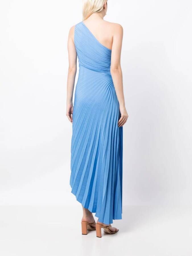 A.L.C. Asymmetrische maxi-jurk Blauw