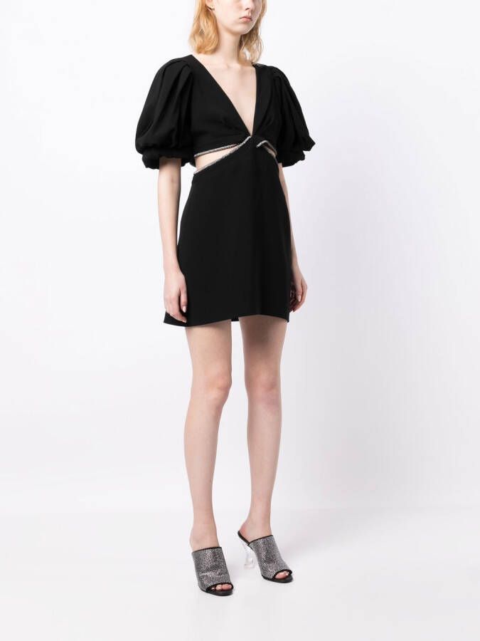 A.L.C. Mini-jurk verfraaid met kristallen Zwart