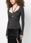 A.L.C. Metallic blouse Zwart - Thumbnail 3