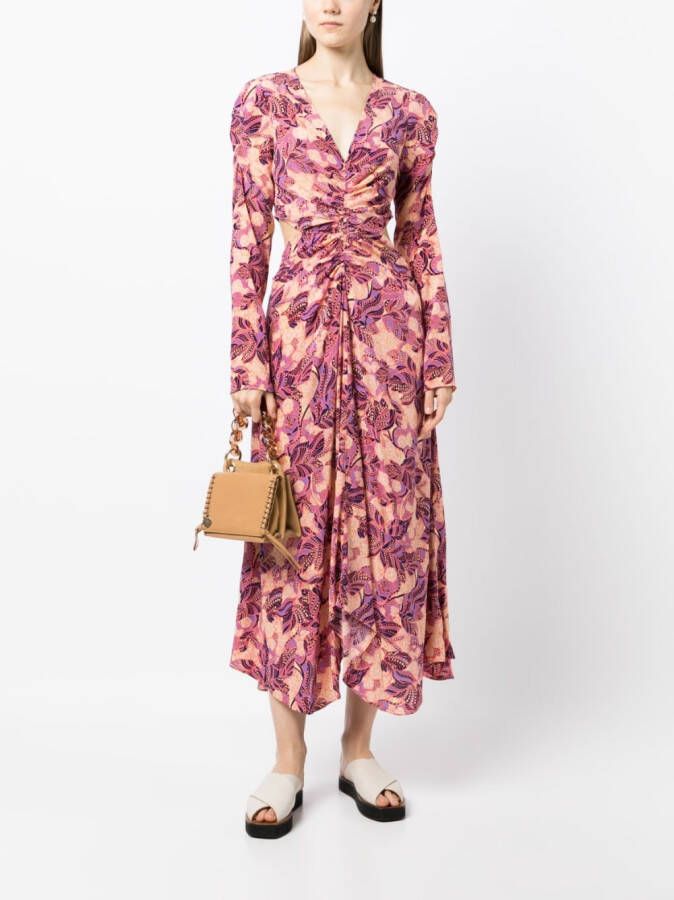 A.L.C. Jurk met bloemenprint Roze
