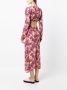 A.L.C. Jurk met bloemenprint Roze - Thumbnail 4
