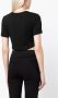 A.L.C. Cropped T-shirt Zwart - Thumbnail 4