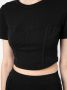 A.L.C. Cropped T-shirt Zwart - Thumbnail 5