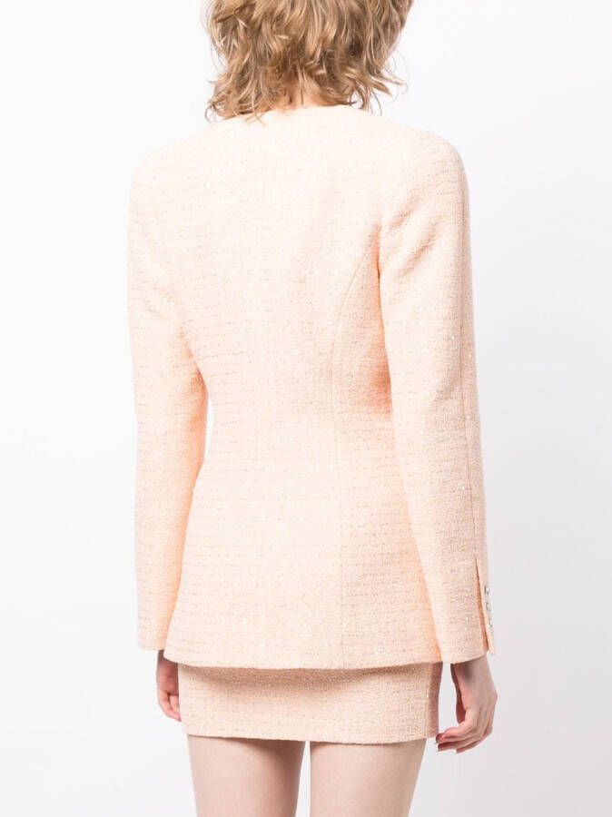 Alessandra Rich Blazer verfraaid met pailletten Roze