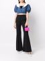 Alessandra Rich Cropped blouse Blauw - Thumbnail 2