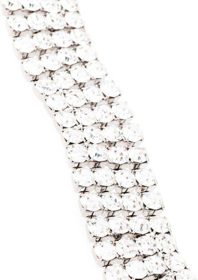 Alessandra Rich Diamanten choker Zilver