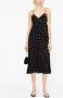 Alessandra Rich Midi-jurk met stippen Zwart - Thumbnail 2
