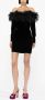 Alessandra Rich Fluwelen mini-jurk Zwart - Thumbnail 2