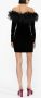 Alessandra Rich Fluwelen mini-jurk Zwart - Thumbnail 4