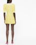 Alessandra Rich Mini-jurk met bloemenprint Geel - Thumbnail 4